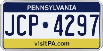 PA license plate JCP4297