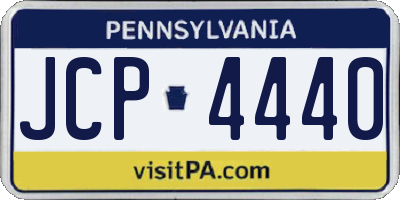 PA license plate JCP4440