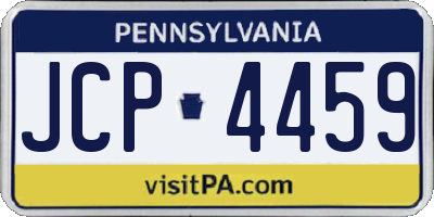 PA license plate JCP4459