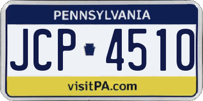 PA license plate JCP4510