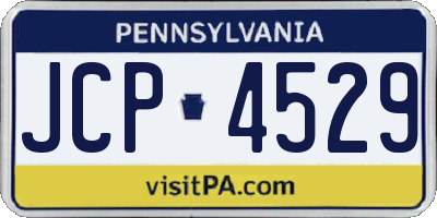 PA license plate JCP4529