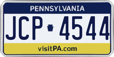 PA license plate JCP4544