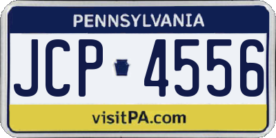 PA license plate JCP4556