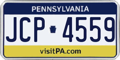 PA license plate JCP4559