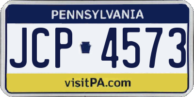 PA license plate JCP4573