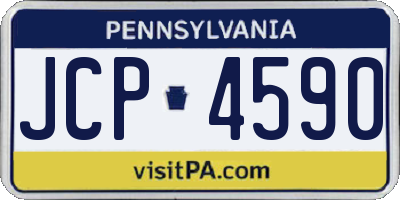 PA license plate JCP4590