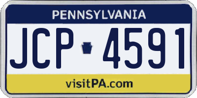 PA license plate JCP4591