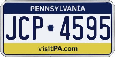 PA license plate JCP4595