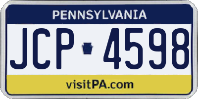 PA license plate JCP4598
