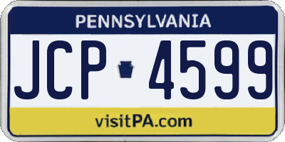 PA license plate JCP4599