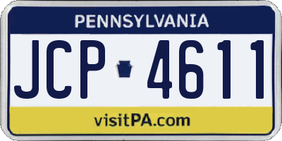 PA license plate JCP4611