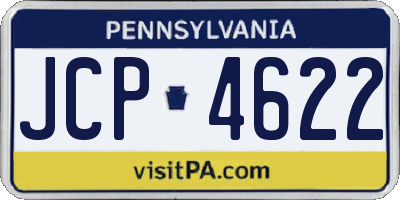 PA license plate JCP4622