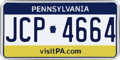 PA license plate JCP4664