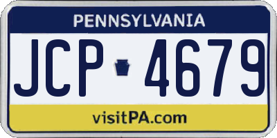 PA license plate JCP4679