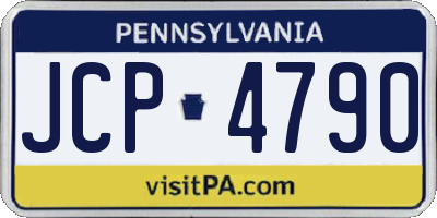 PA license plate JCP4790