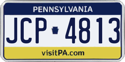 PA license plate JCP4813