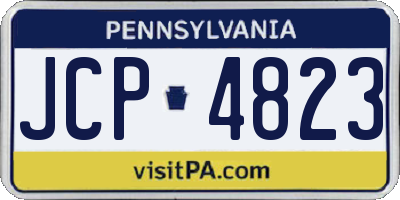 PA license plate JCP4823