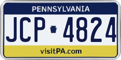 PA license plate JCP4824