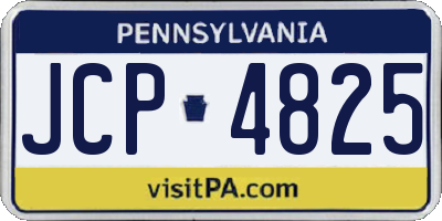 PA license plate JCP4825