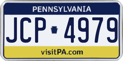 PA license plate JCP4979