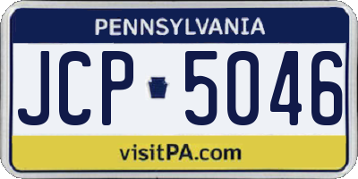 PA license plate JCP5046