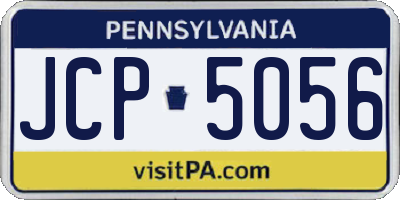 PA license plate JCP5056