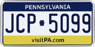 PA license plate JCP5099