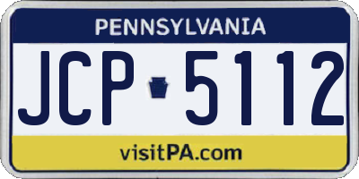 PA license plate JCP5112