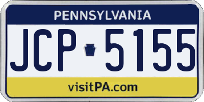 PA license plate JCP5155