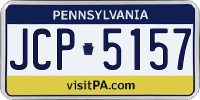 PA license plate JCP5157
