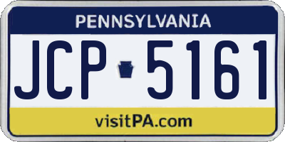 PA license plate JCP5161