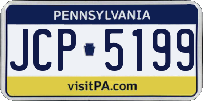 PA license plate JCP5199