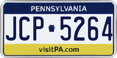 PA license plate JCP5264