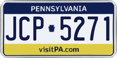 PA license plate JCP5271