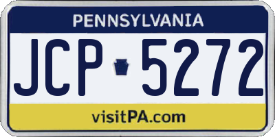 PA license plate JCP5272