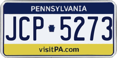 PA license plate JCP5273
