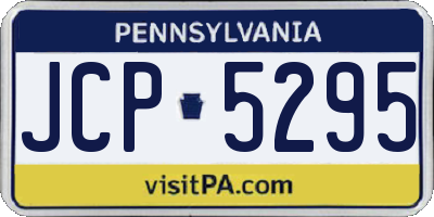 PA license plate JCP5295