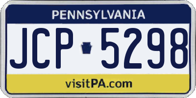 PA license plate JCP5298