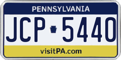 PA license plate JCP5440