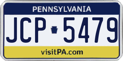 PA license plate JCP5479
