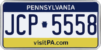 PA license plate JCP5558