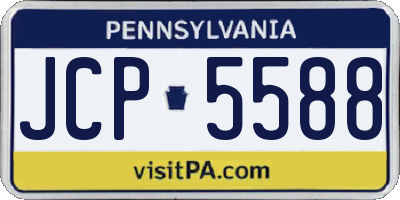 PA license plate JCP5588