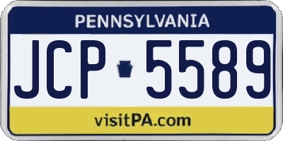 PA license plate JCP5589