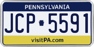 PA license plate JCP5591