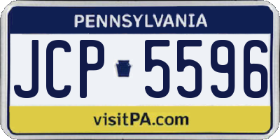PA license plate JCP5596