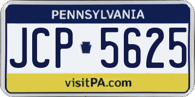 PA license plate JCP5625