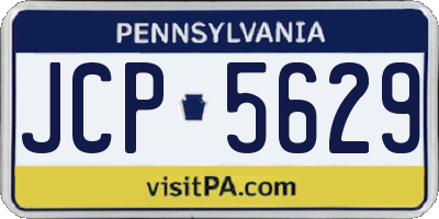 PA license plate JCP5629