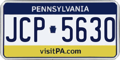 PA license plate JCP5630