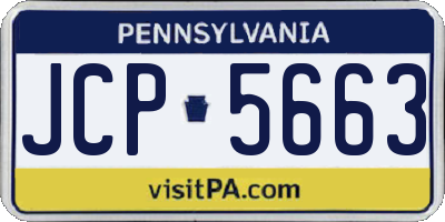 PA license plate JCP5663