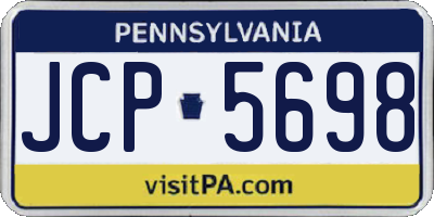 PA license plate JCP5698
